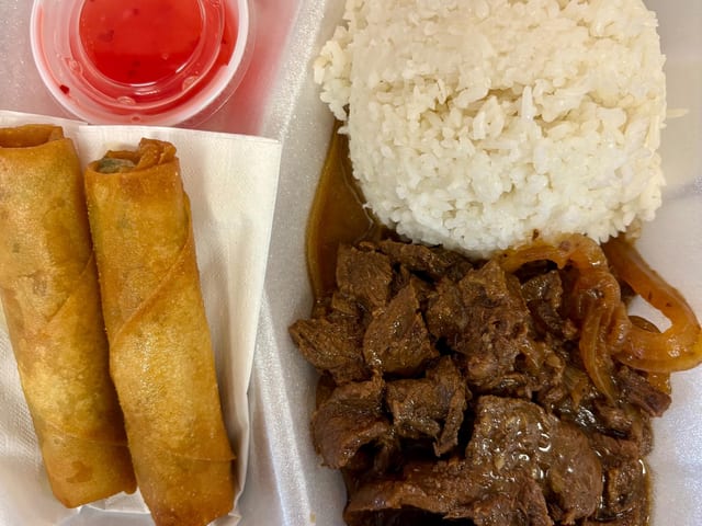 Beef Bistek Plate.